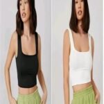 TUSI- SQ TANK TOP COMBO BLACK-WHITE 05