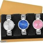 steel belt watches 3x combo