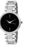 Round Dial Stainless Steel Bracelet Chain Analogue Watch for Women and Girls