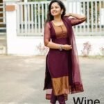 georgette fabric kurti set