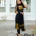 georgette fabric kurti set