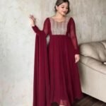 FABRICS GEORGETTE WITH EMBROIDERY WORK AND BEAUTIFUL DESIGN
DUPATTA FABRICS GEORGETTE KURTA