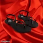 women t strap flats for women black beige
