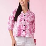 Floral Printed Women'S Shirt