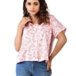 Women Printed Short Fancy Shirt/Top