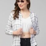 Checkered shirt for women, Oversized Shirts
